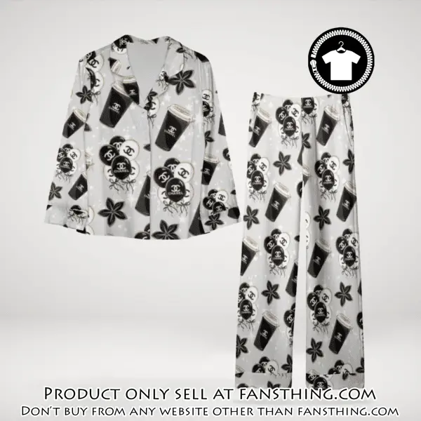 Trending luxury chanel satin pajama set pjs1039 fst0731860